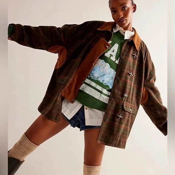 Free People We The Free Wool Barn Coat - Picture 1 of 16